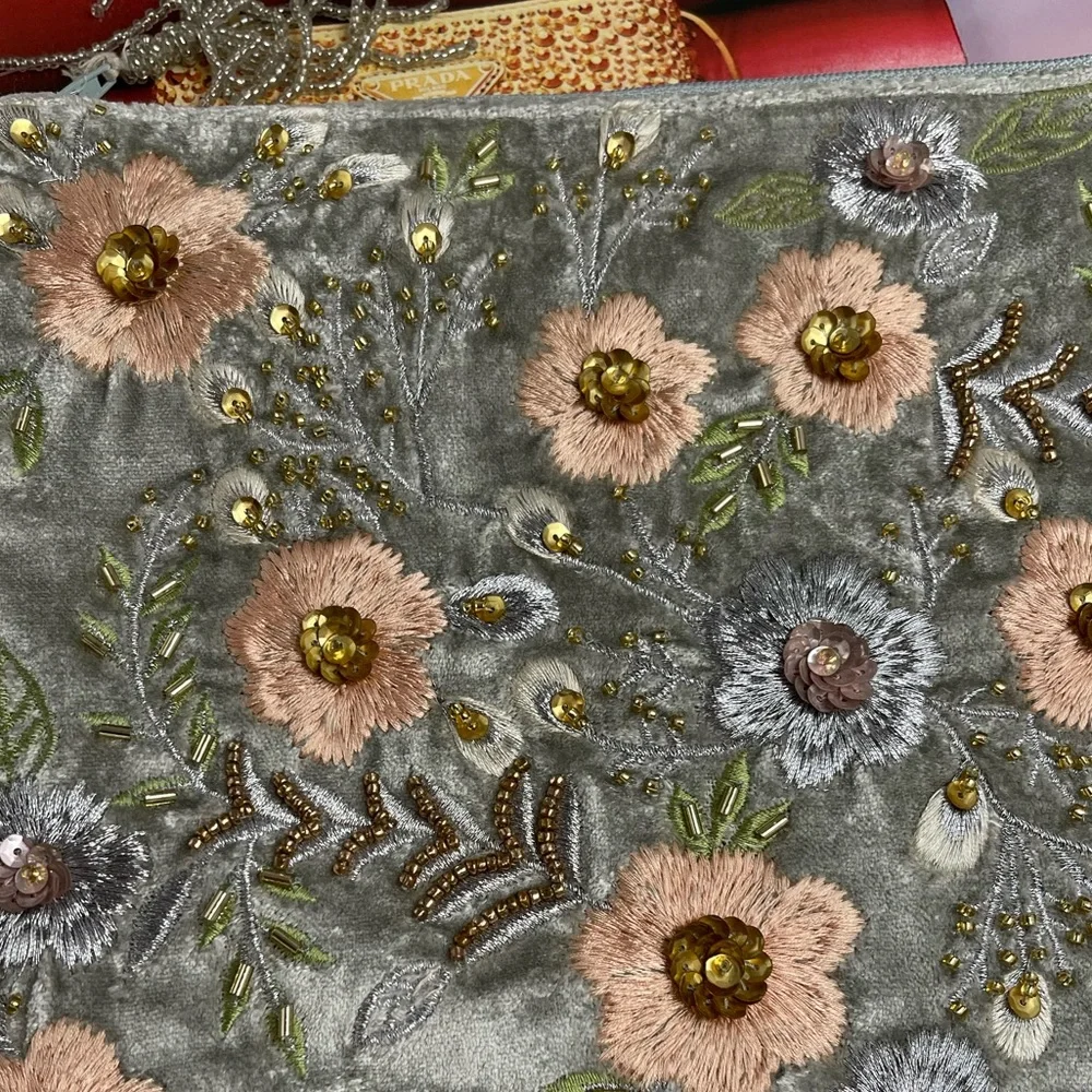 Glitter Cosmetic Pouch 8x10”